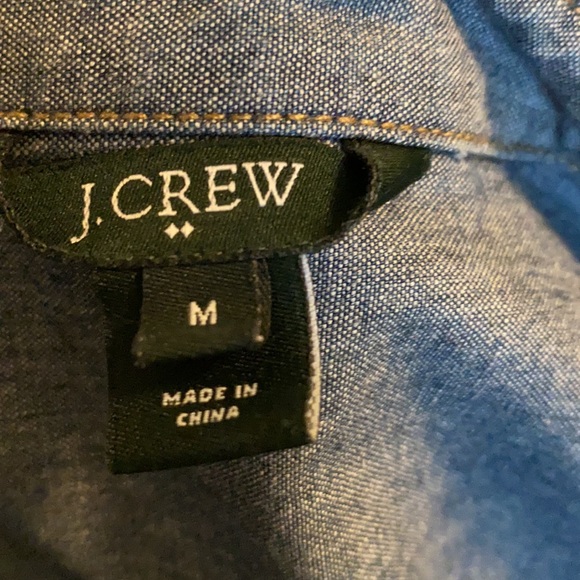 Like New J. Crew Chambray Long Sleeve Dress - Picture 5 of 5